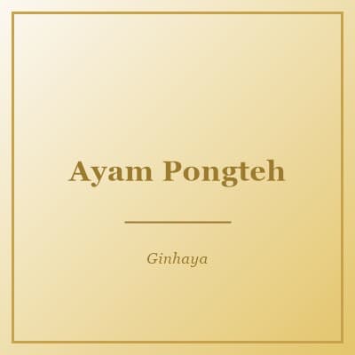 Ayam Pongteh