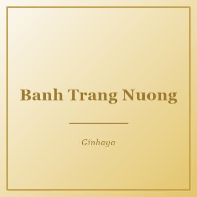Bánh Tráng Nướng