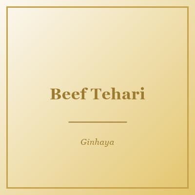 Beef Tehari