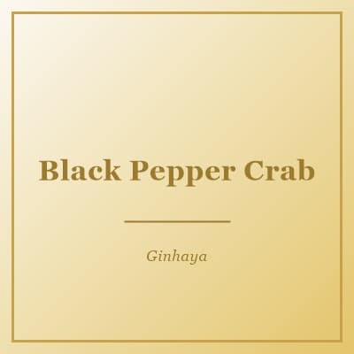 Black Pepper Crab