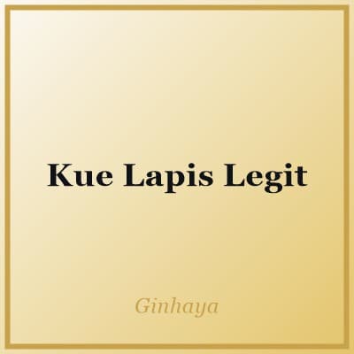 Kue Lapis Legit