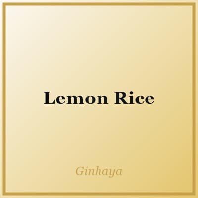 Lemon Rice
