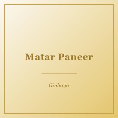 Matar Paneer