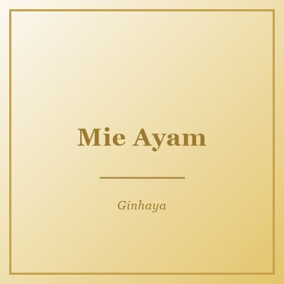 Mie Ayam