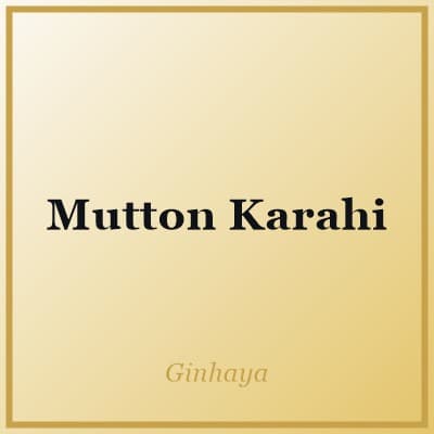 Mutton Karahi