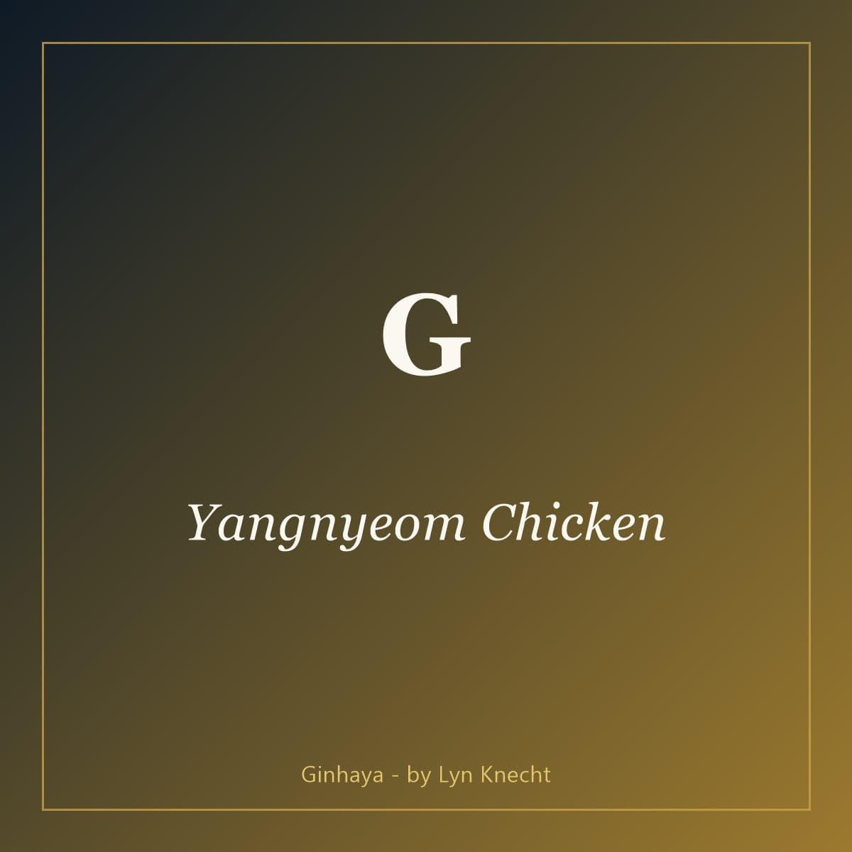 Yangnyeom Chicken
