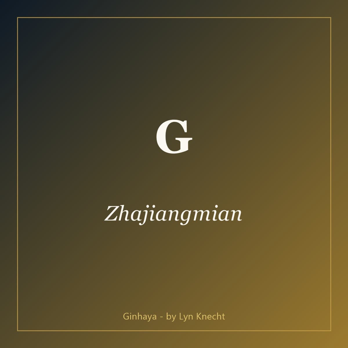 Zhajiangmian