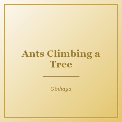 Ameisen klettern auf den Baum
