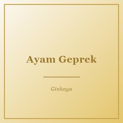 Ayam Geprek